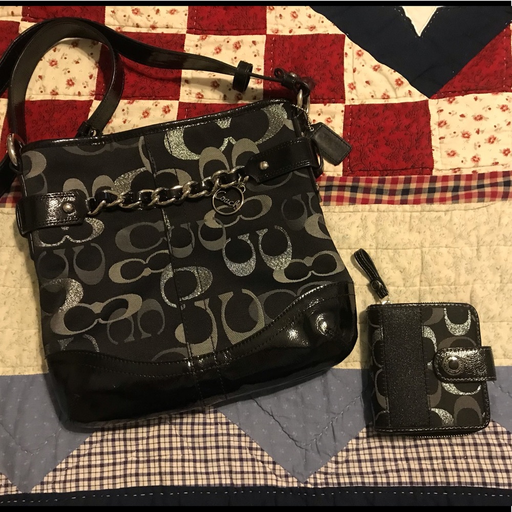 Coach crossbody purse and wallet